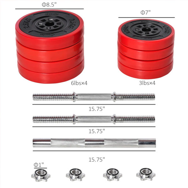 Adjustable Dumbbell Barbell Set