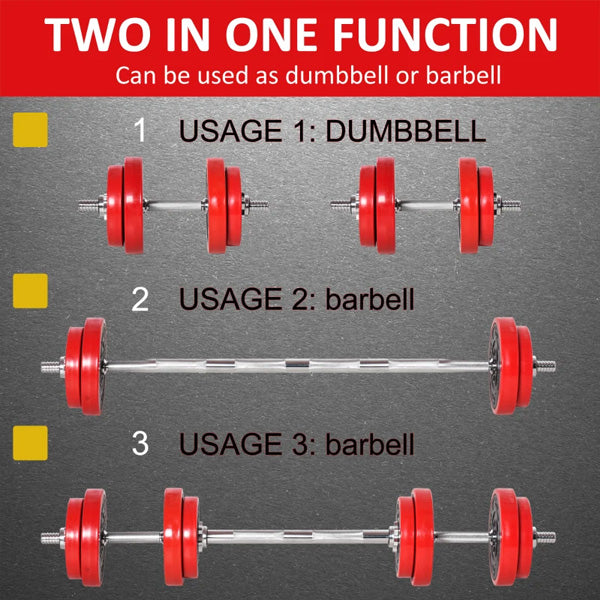 Adjustable Dumbbell Barbell Set